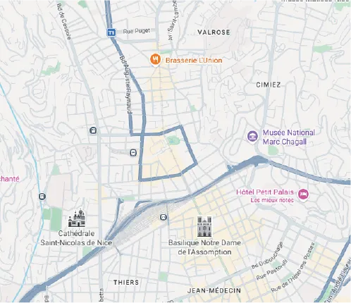 Plan du quartier : SOSTA, 3 rue de la Buffa, 06000 Nice. Ouvrir dans Google Maps (nouvel onglet)
